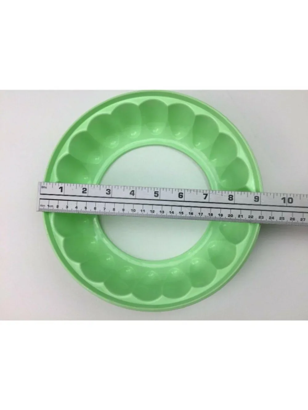 Vintage Tupperware Mint Green Jello Mold Ring 1202 Insert 1201 Lid 1203